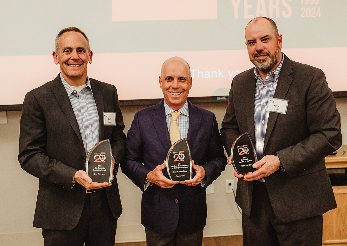 The three 2024 Bowling Green Schools Foundation award recipients together